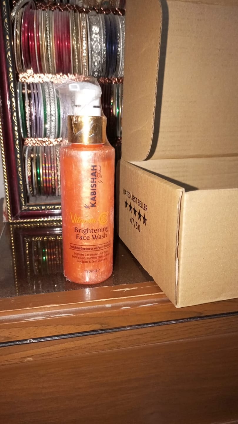 Customer photo review of Vitamin C Brightening Face Wash