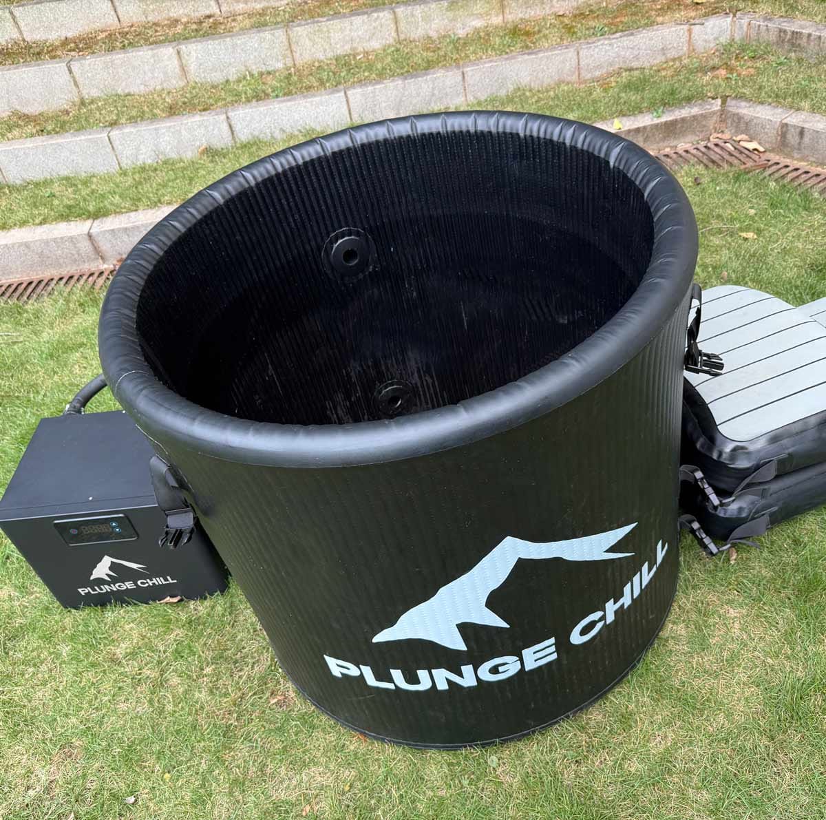 Customer photo review of Cold Plunge Chiller + Tub (XXL)