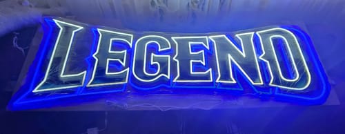 Customer photo review of LEGEND - Premium Neon Artwork