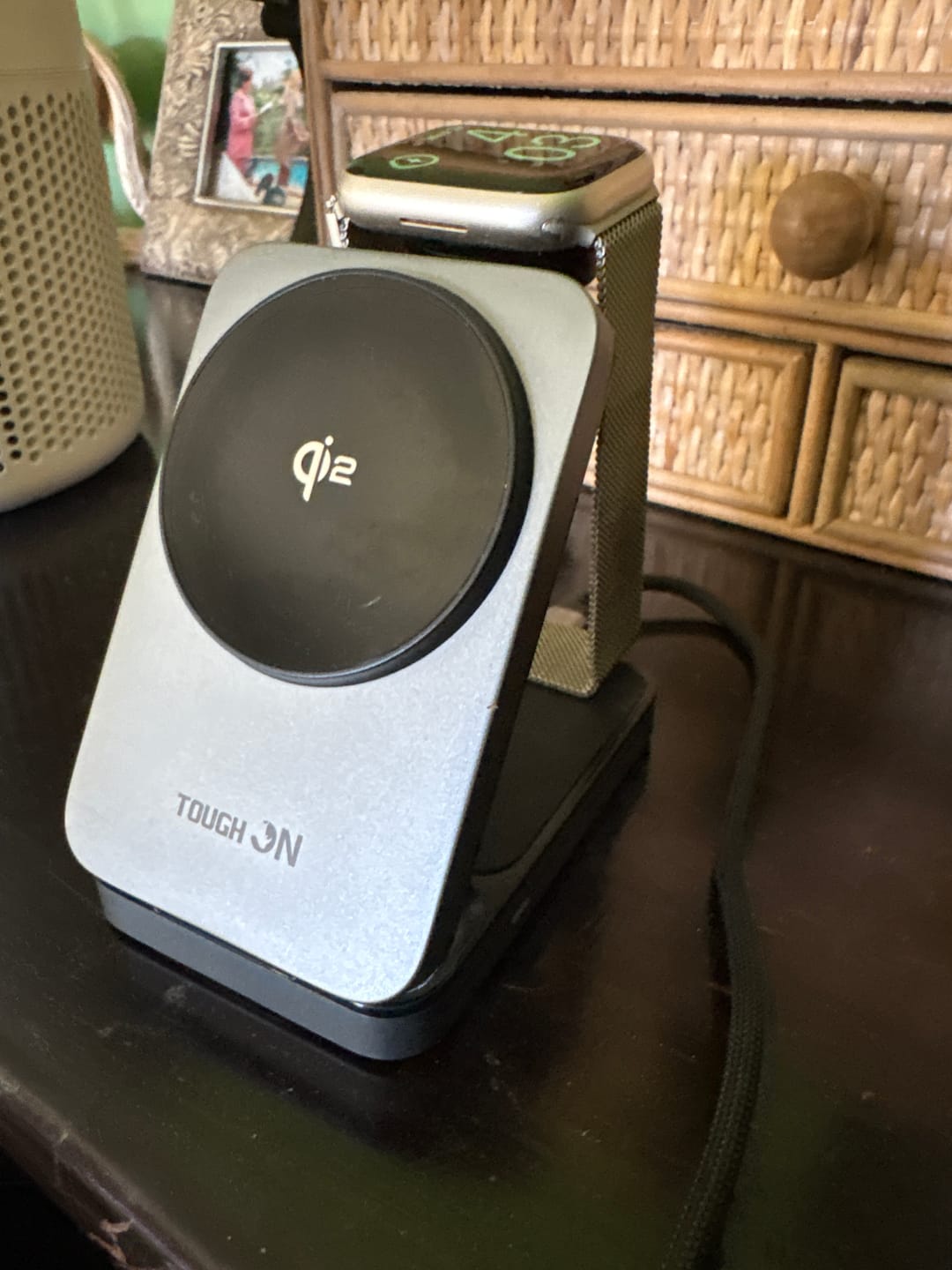 Customer photo review of Tough On MagFold Qi2 3-in-1 Wireless Charger Foldable Compatible with MagSafe
