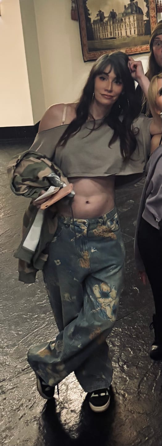 Customer photo review of Aelfric Eden Floral Baggy Jeans