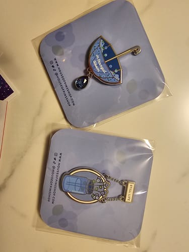 Customer photo review of Indigo: Wild Flower & Still Life Pins