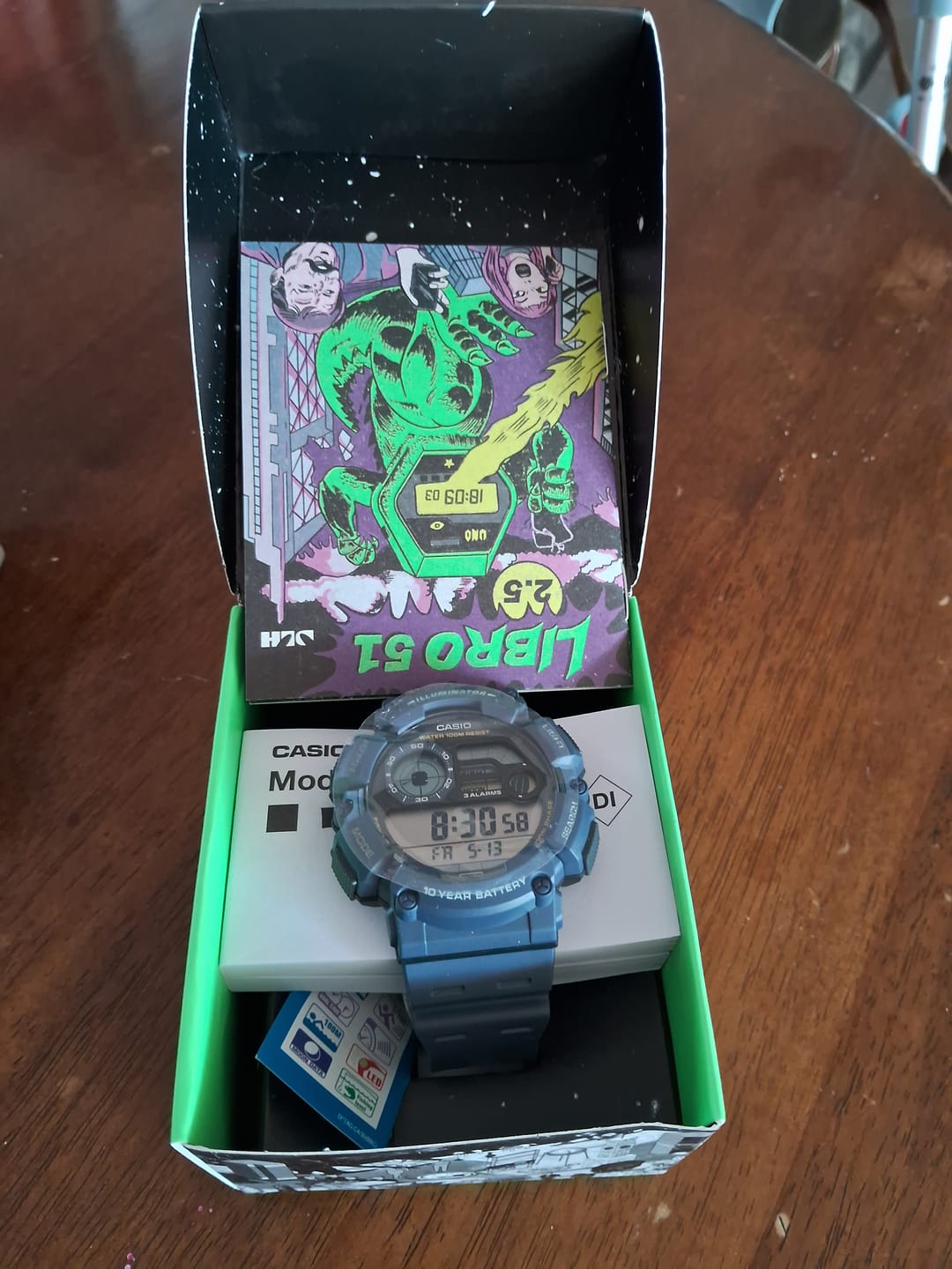 Customer photo review of Reloj Casio Vintage WS-1700H-1AV Tide Graph Moonphase