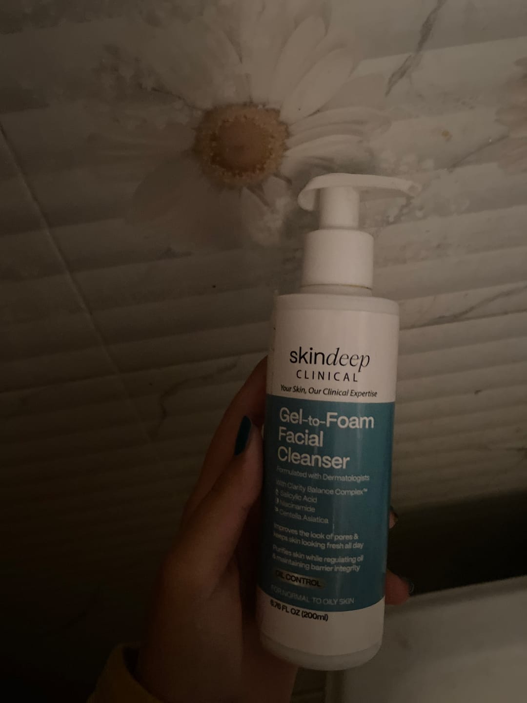 Customer photo review of Gel-to-Foam Facial Cleanser