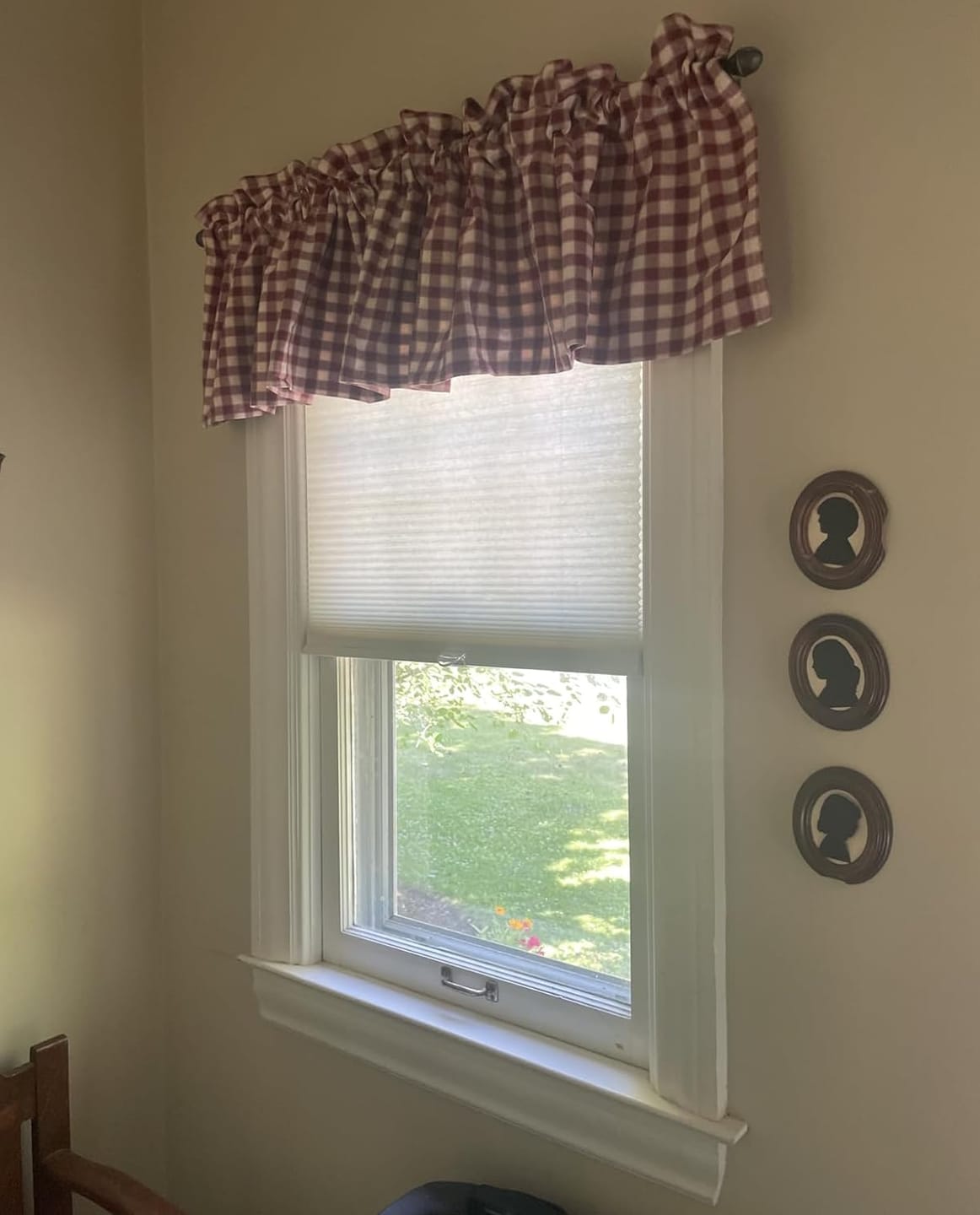 Customer photo review of Linen Premium Light Filtering Cellular Blinds