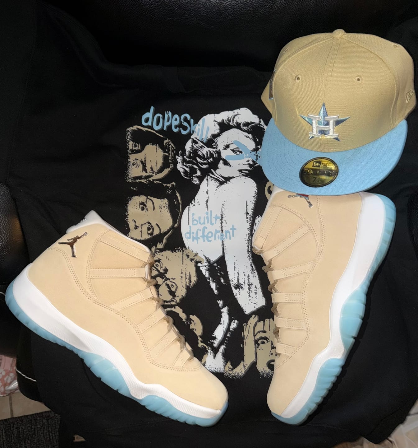 Customer photo review of “H-Town” 11s DopeSkill Sweatshirt Built Different Graphic