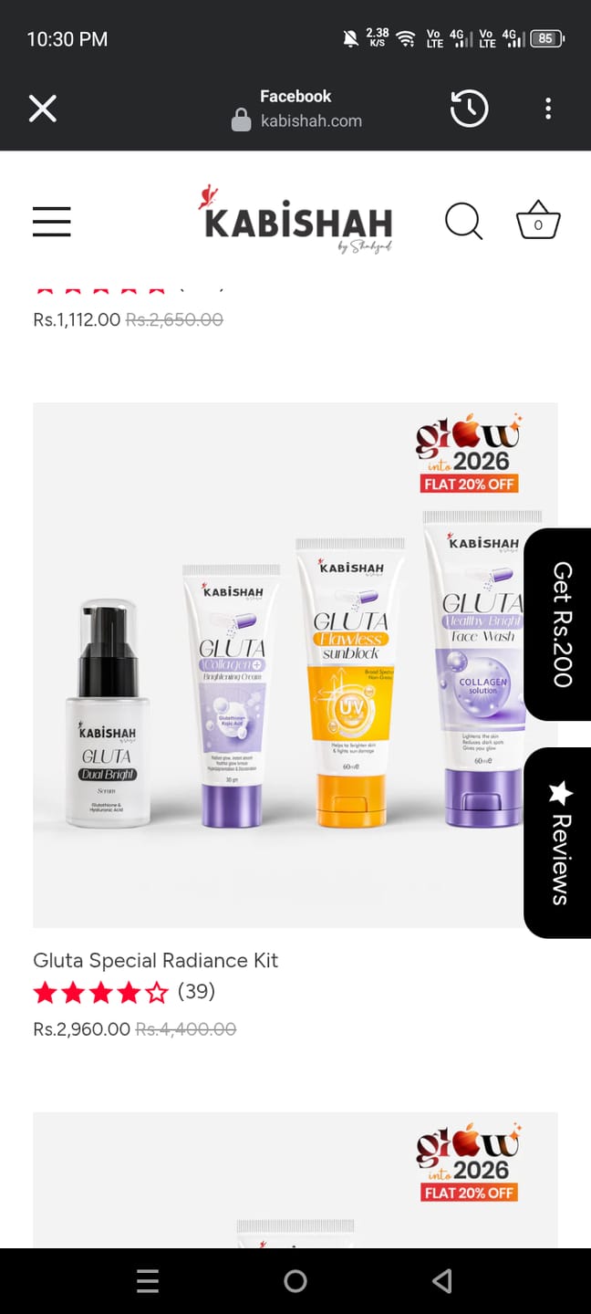 Customer photo review of Gluta Special Radiance Kit