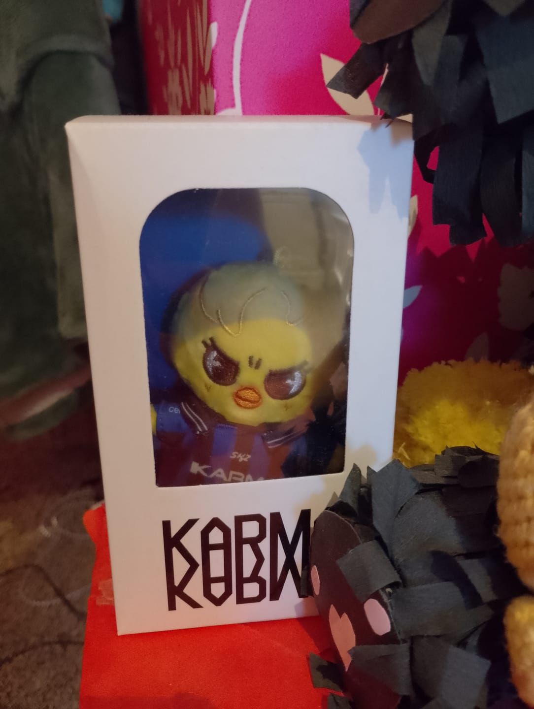 Customer photo review of SKZ KARMA Plush Keyring Set