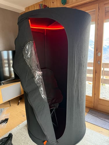 Customer photo review of The Sauna Pod