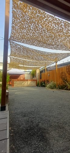 Customer photo review of Filet de camouflage renforcé sable