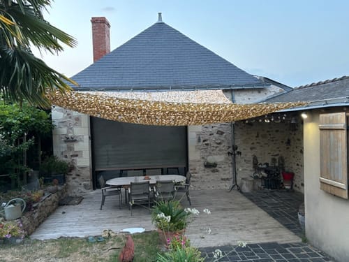 Customer photo review of Filet de camouflage renforcé sable