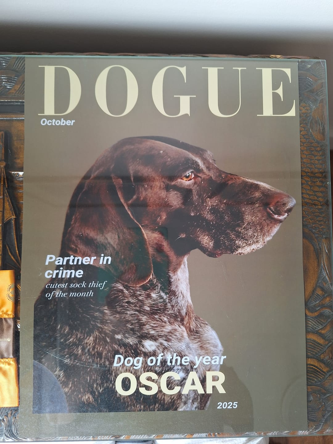 Customer photo review of Personalised Poster With Dog - Dogue
