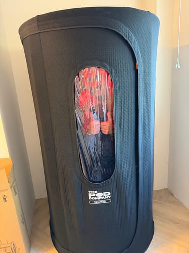 Customer photo review of The Sauna Pod