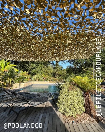 Customer photo review of Filet de camouflage renforcé sable
