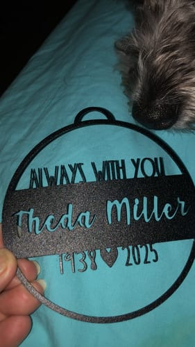 Customer photo review of Legacy Personalized Memorial Ornament - In Memory Ornaments Personalized