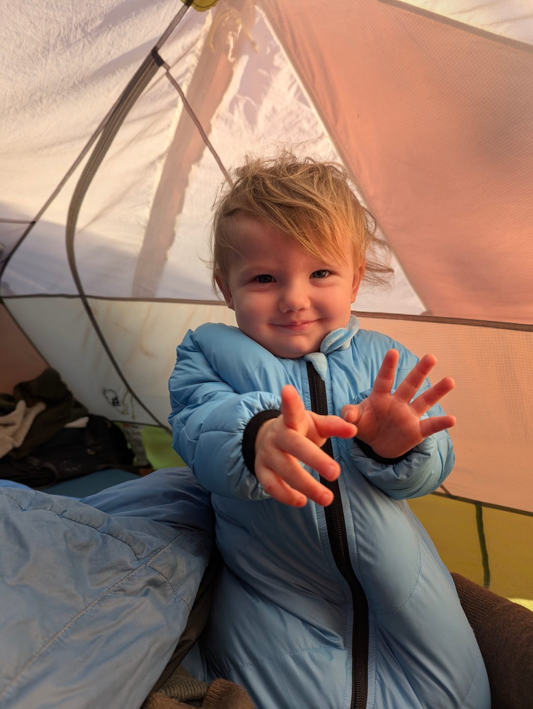 Customer photo review of Little Mo Baby Sleeping Bag (6-18 months)