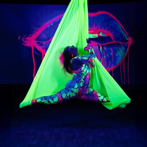 Customer photo review of Neon Nymph Cut Out Costume