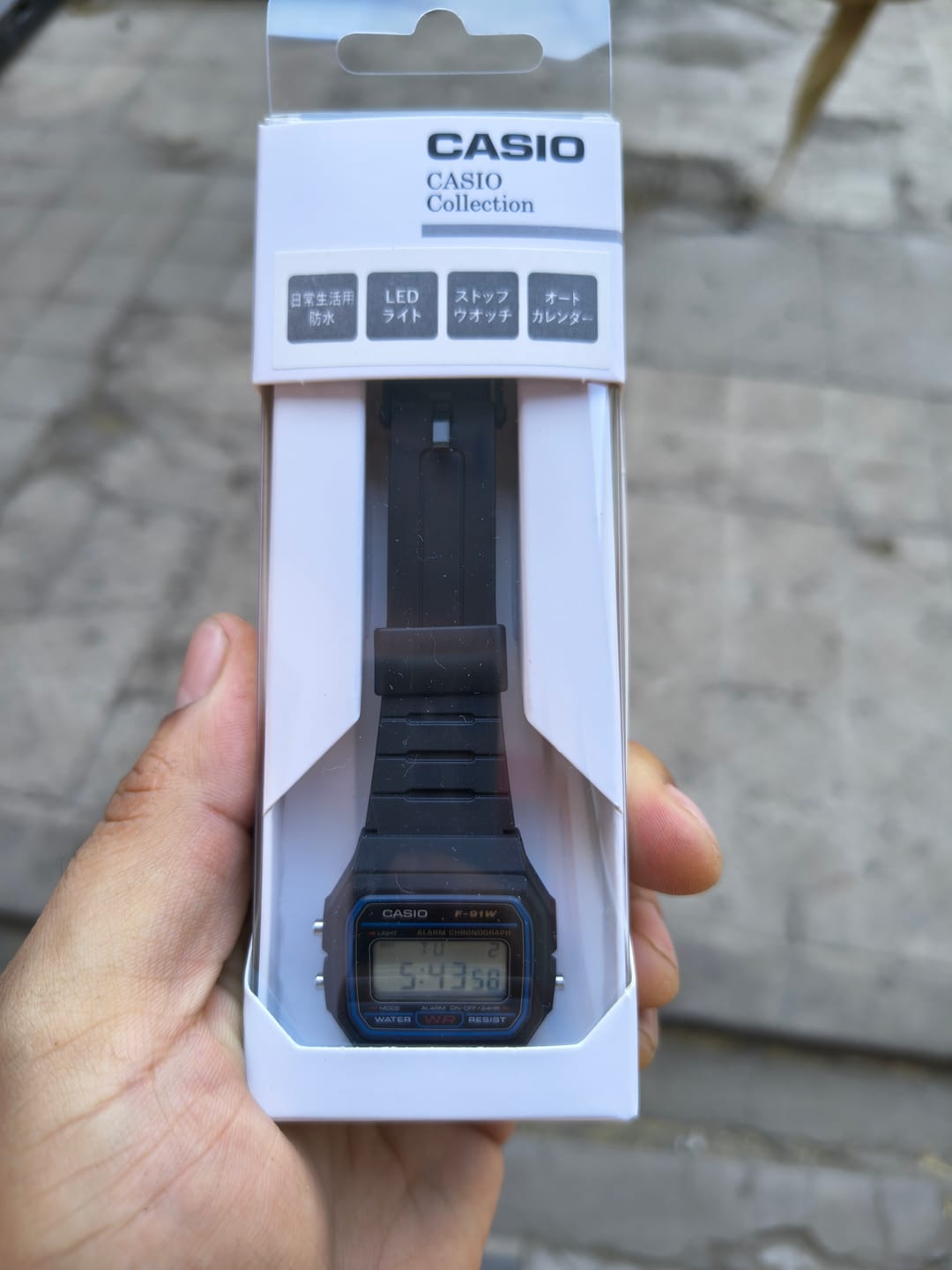 Customer photo review of Reloj Casio Vintage F-91W-1JH Packaging JDM
