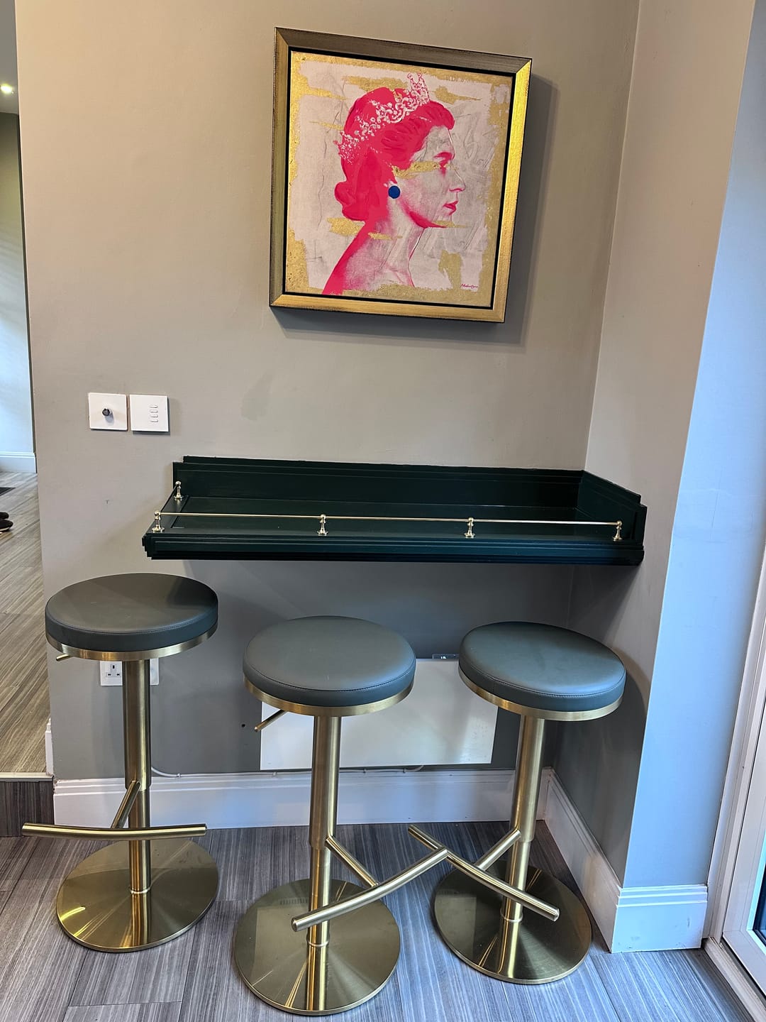 Customer photo review of Victorian Gallery Shelf Rail | Polished Brass