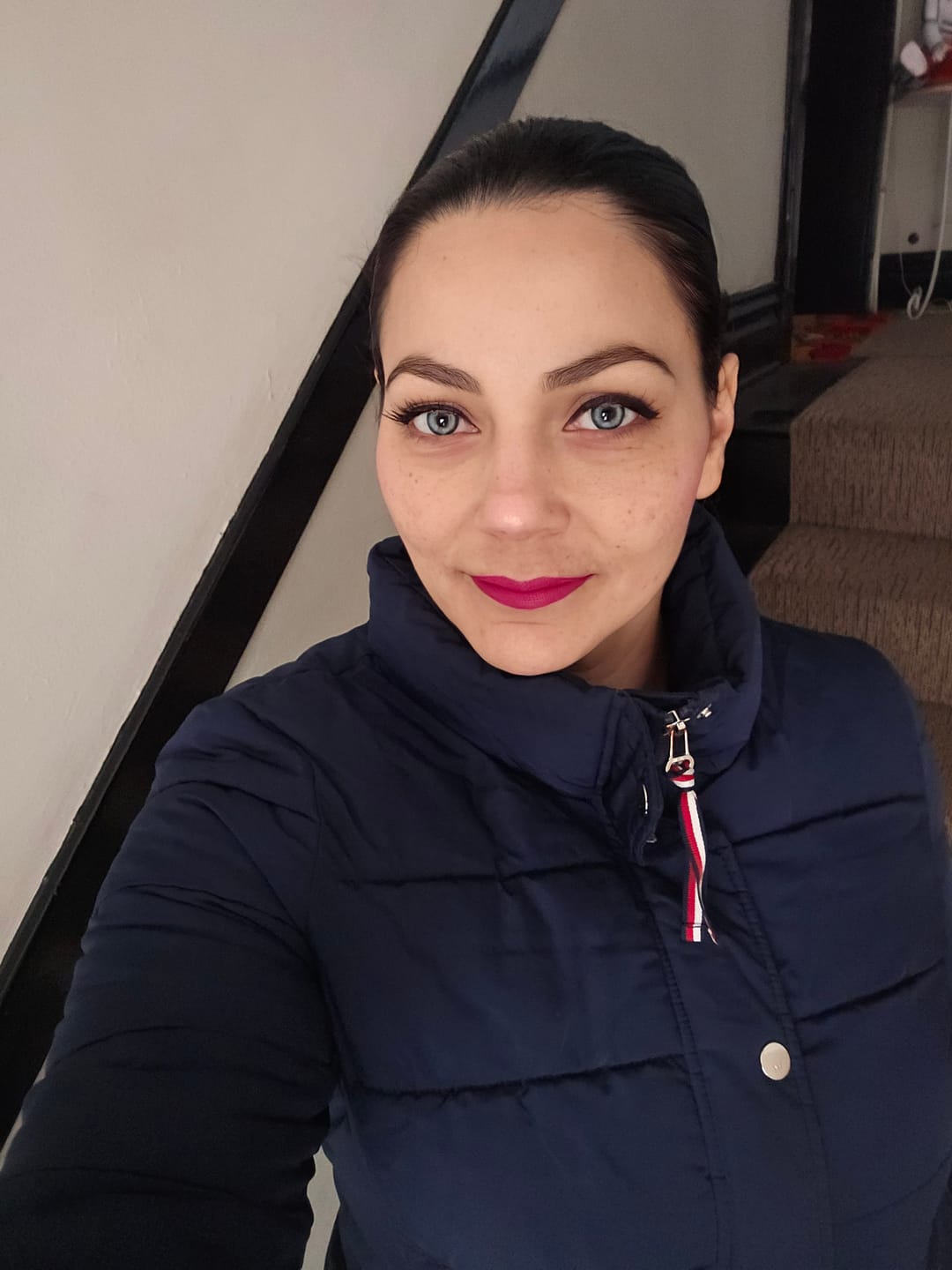 Customer photo review of DNA Taylor Blue Gray Prescription Coloured Contact Lenses