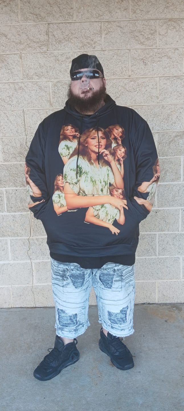 Customer photo review of Photo printing Men's Big & Tall Hoodie