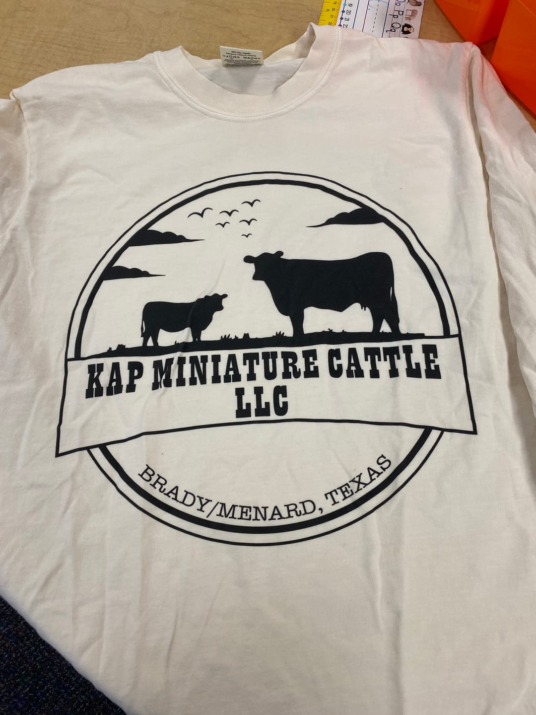Customer photo review of CATTLE FARM CUSTOM LONG SLEEVE SHIRT C13
