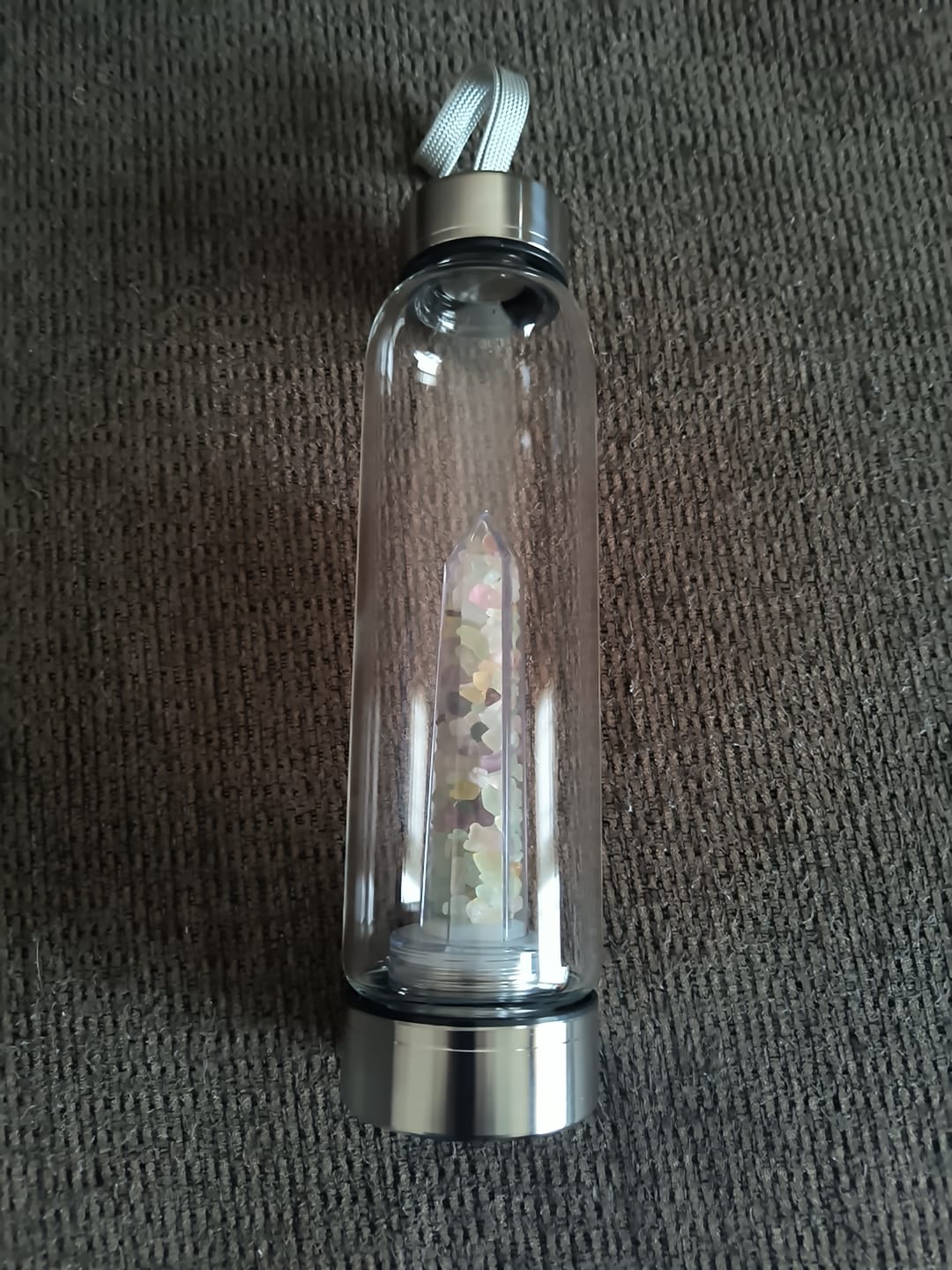 Customer photo review of Crystal Elixir Water Bottle
