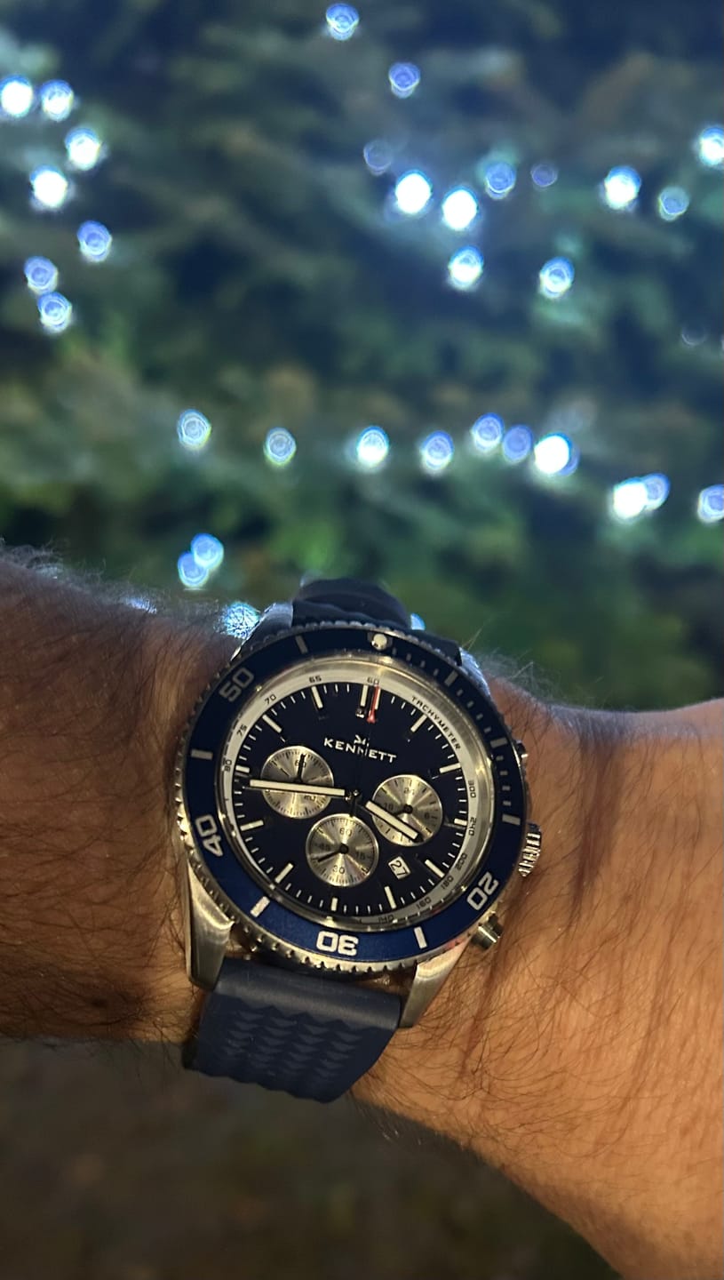 Customer photo review of Kennett PaceSetter Chronograph Watch | Nautical Inspired Timepiece
