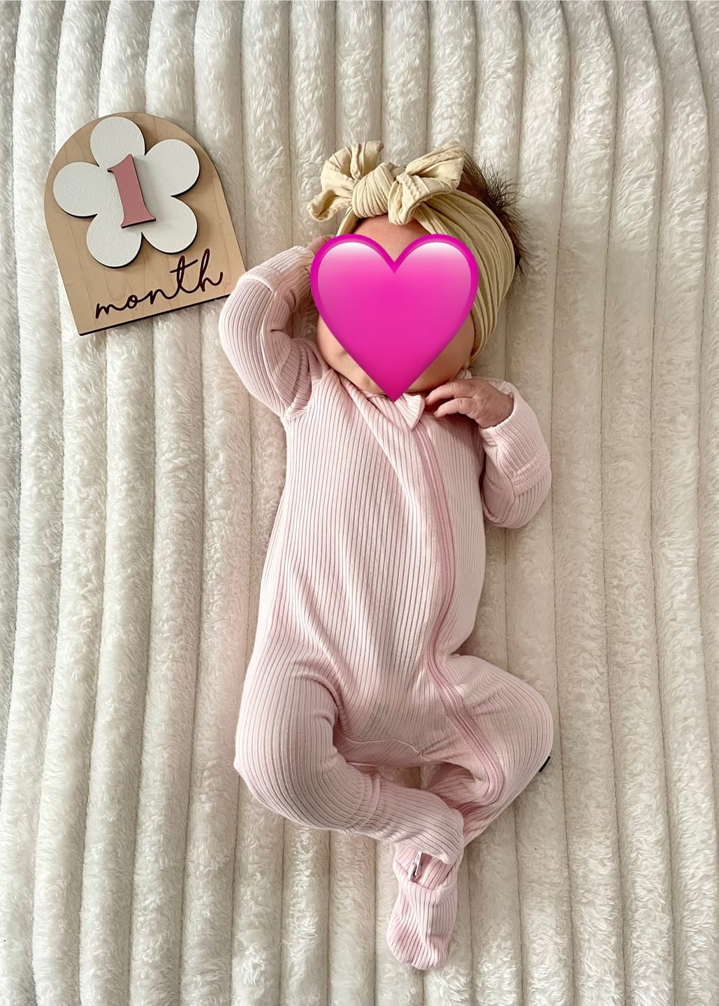 Customer photo review of Monthly Milestone - Boho Flower