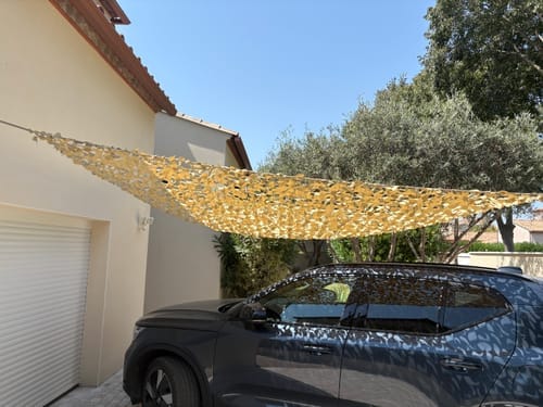 Customer photo review of Filet de camouflage renforcé sable