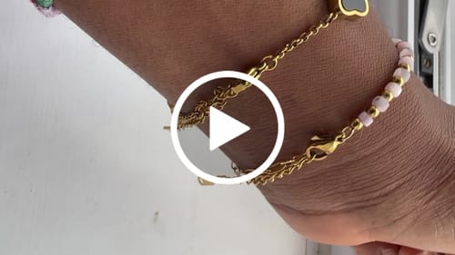 Customer video review of Celine Clover Bracelet