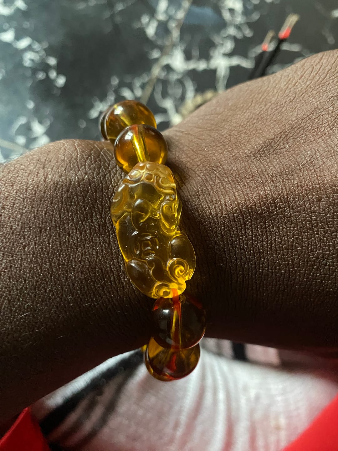 Customer photo review of Pi Yao Citrine Wealth Bracelet