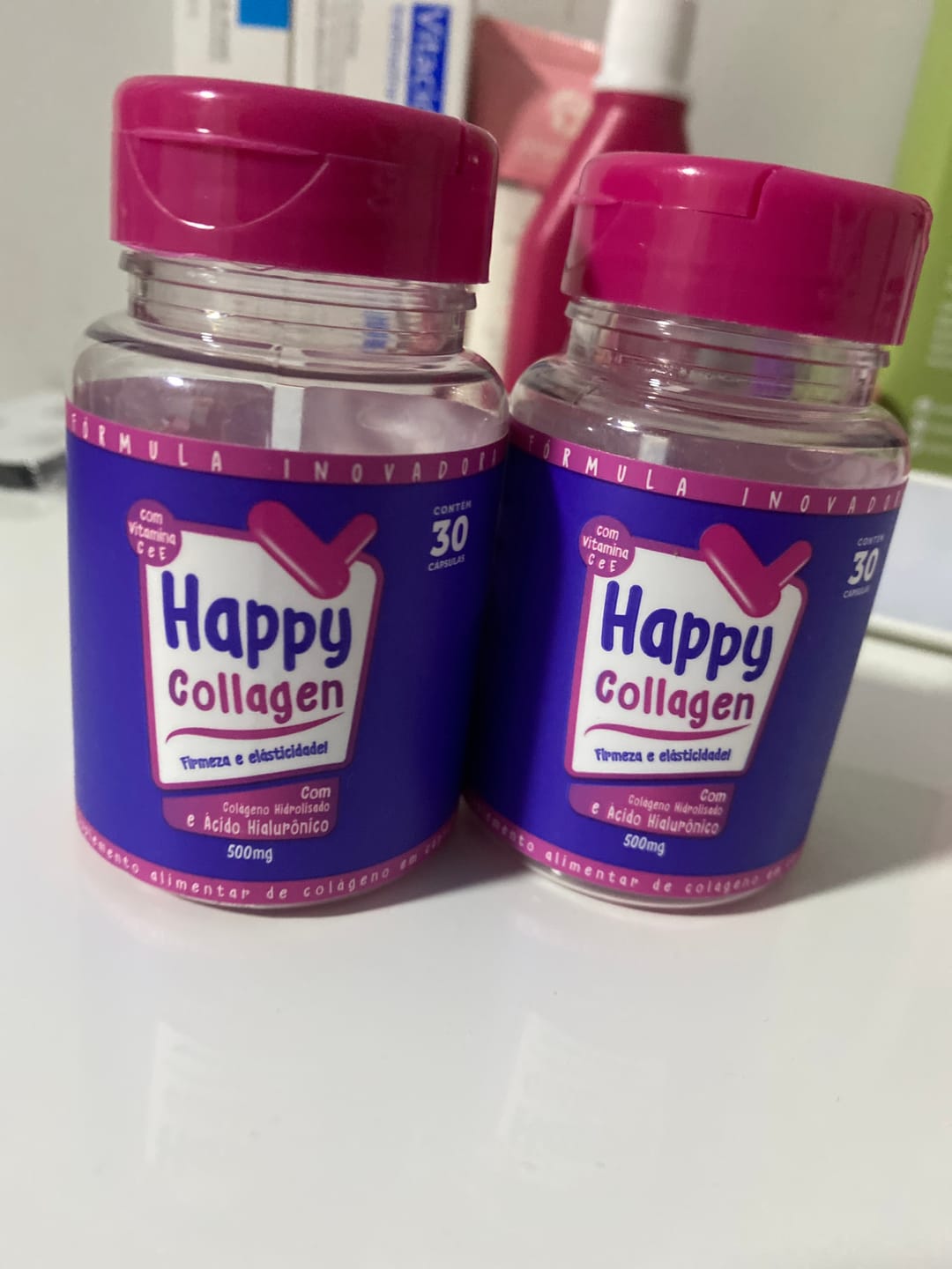 Customer photo review of Happy Collagen 2 Potes