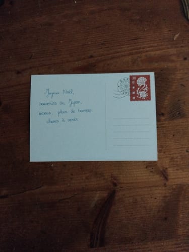 Customer photo review of Message cadeau manuscrit