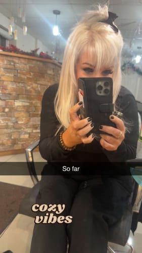 Customer photo review of Easi-iTips Professional Hair Extensions 14 Inch
