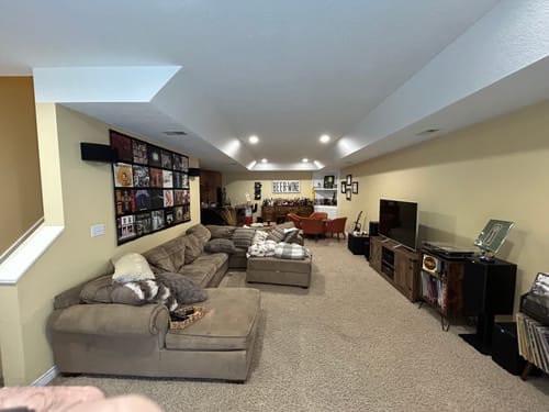 Customer photo review of 12" Vinyl Record Display Frame - LP Wall Storage