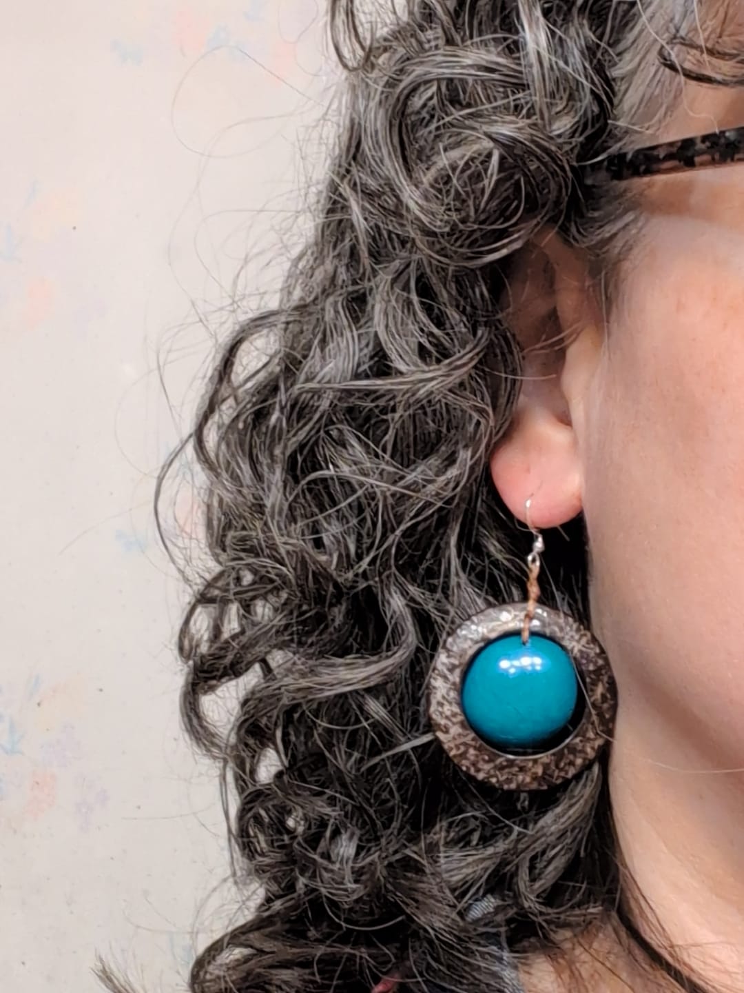 Customer photo review of Volcan Earrings