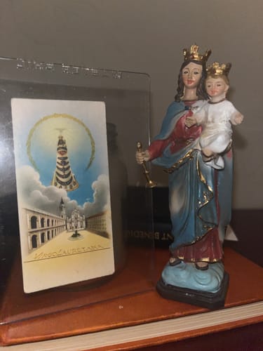 Customer photo review of Small Prayer Card to the Virgin of Loreto
