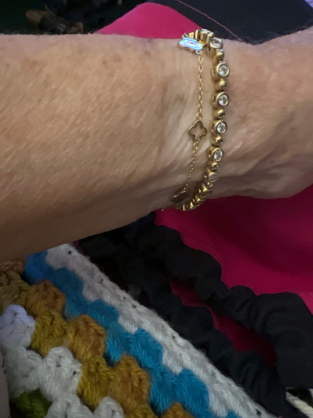 Customer photo review of Multi Clover Bracelet