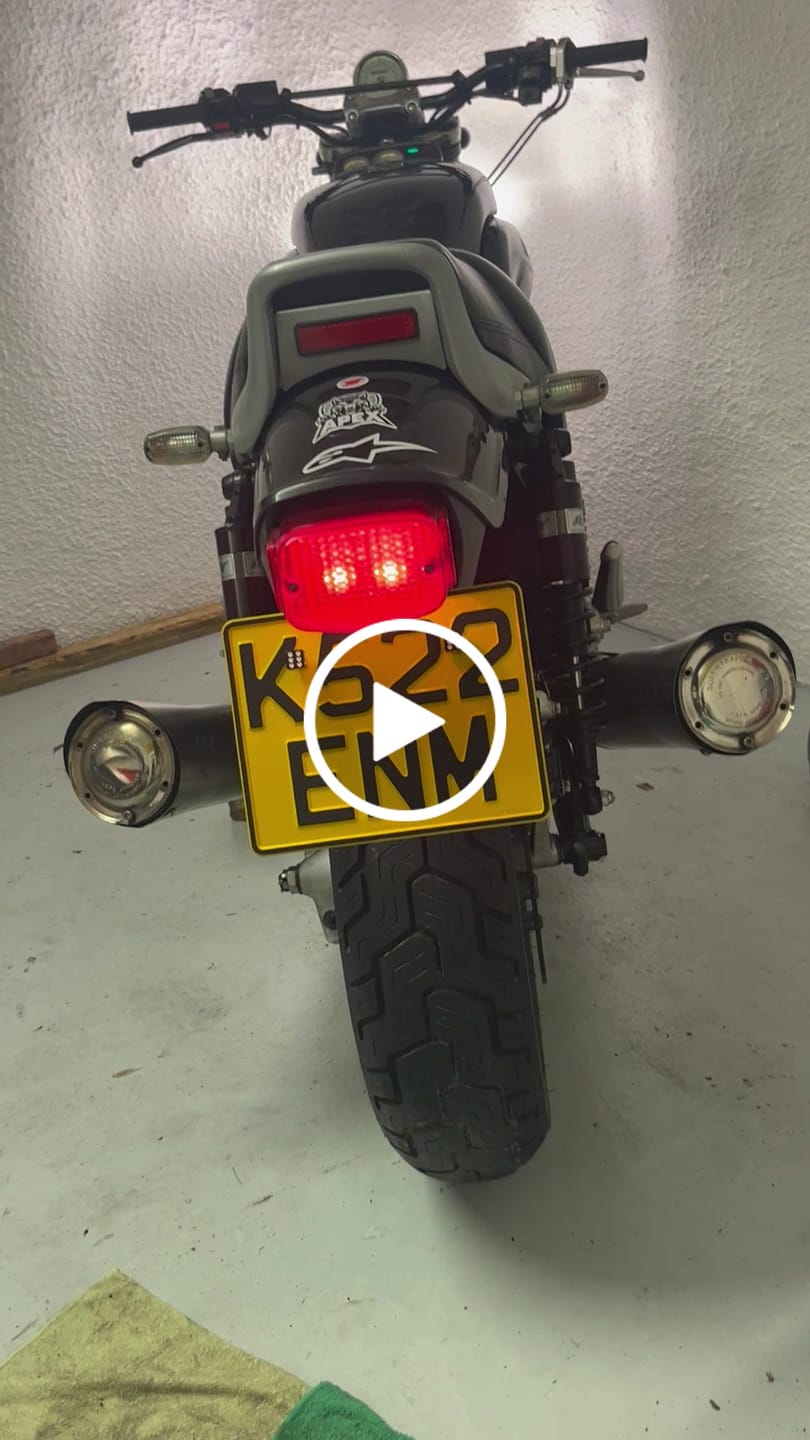 Customer video review of Metal Pressed Motorcycle Number Plate – 9 x 7 Inches
