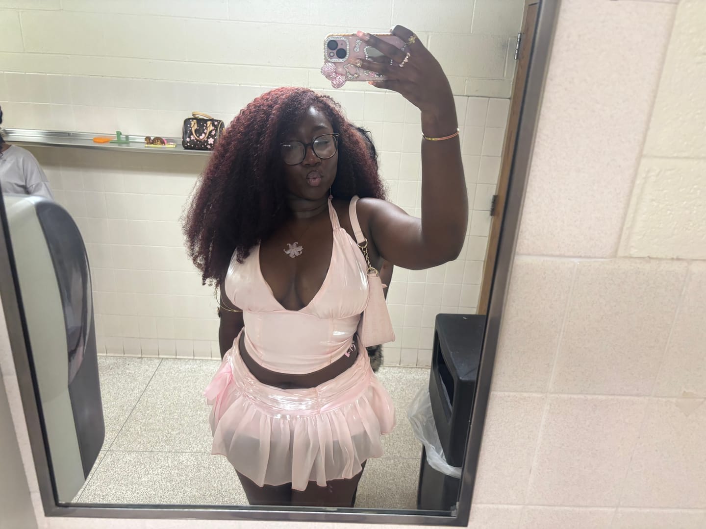 Customer photo review of Luna Glow Halter Top