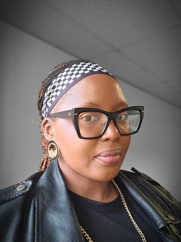 Customer photo review of Gold Diva Earrings