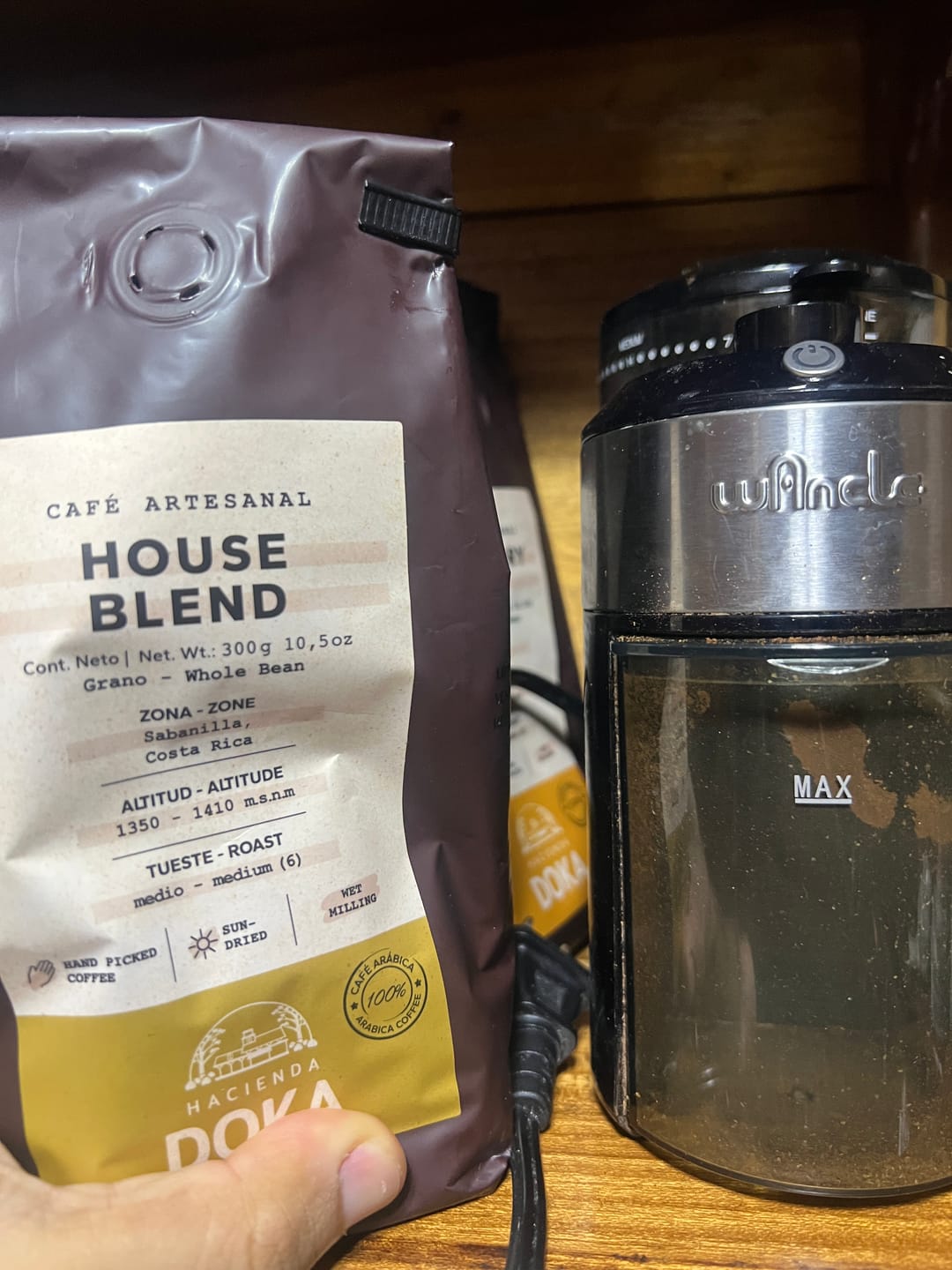 Customer photo review of Café Hacienda Doka House Blend Grano
