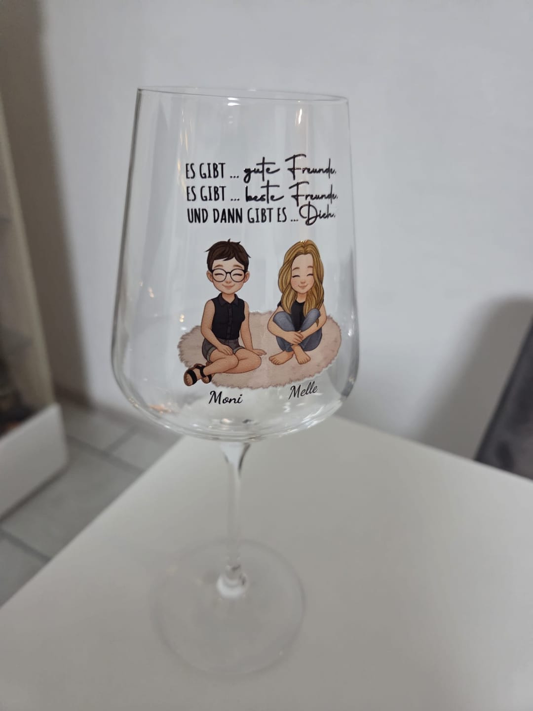 Customer photo review of Weinglas - Geschenkverpackung