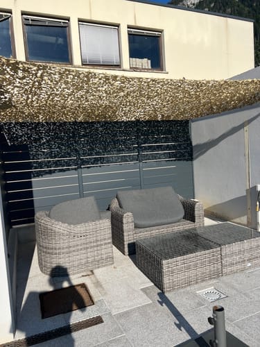 Customer photo review of Filet de camouflage renforcé sable