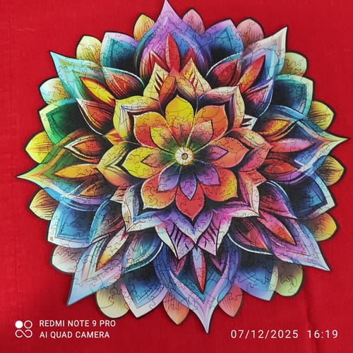 Customer photo review of Mandala: Renklerin Dansı - Ahşap Puzzle