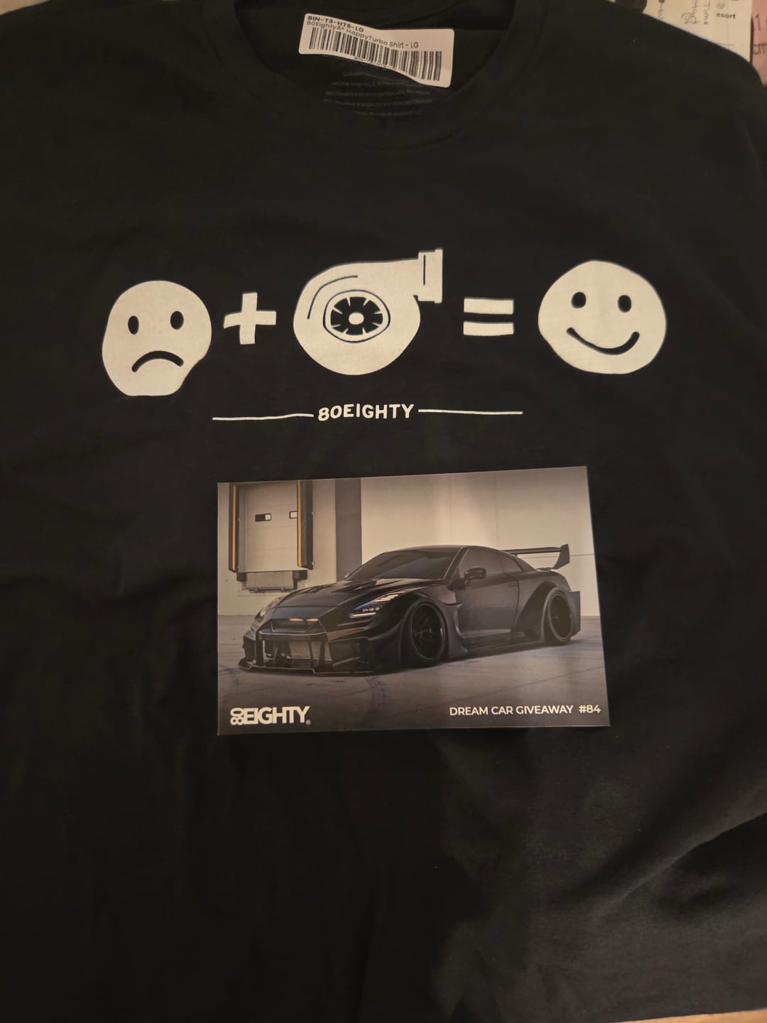 Customer photo review of 80Eighty® HappyTurbo Shirt