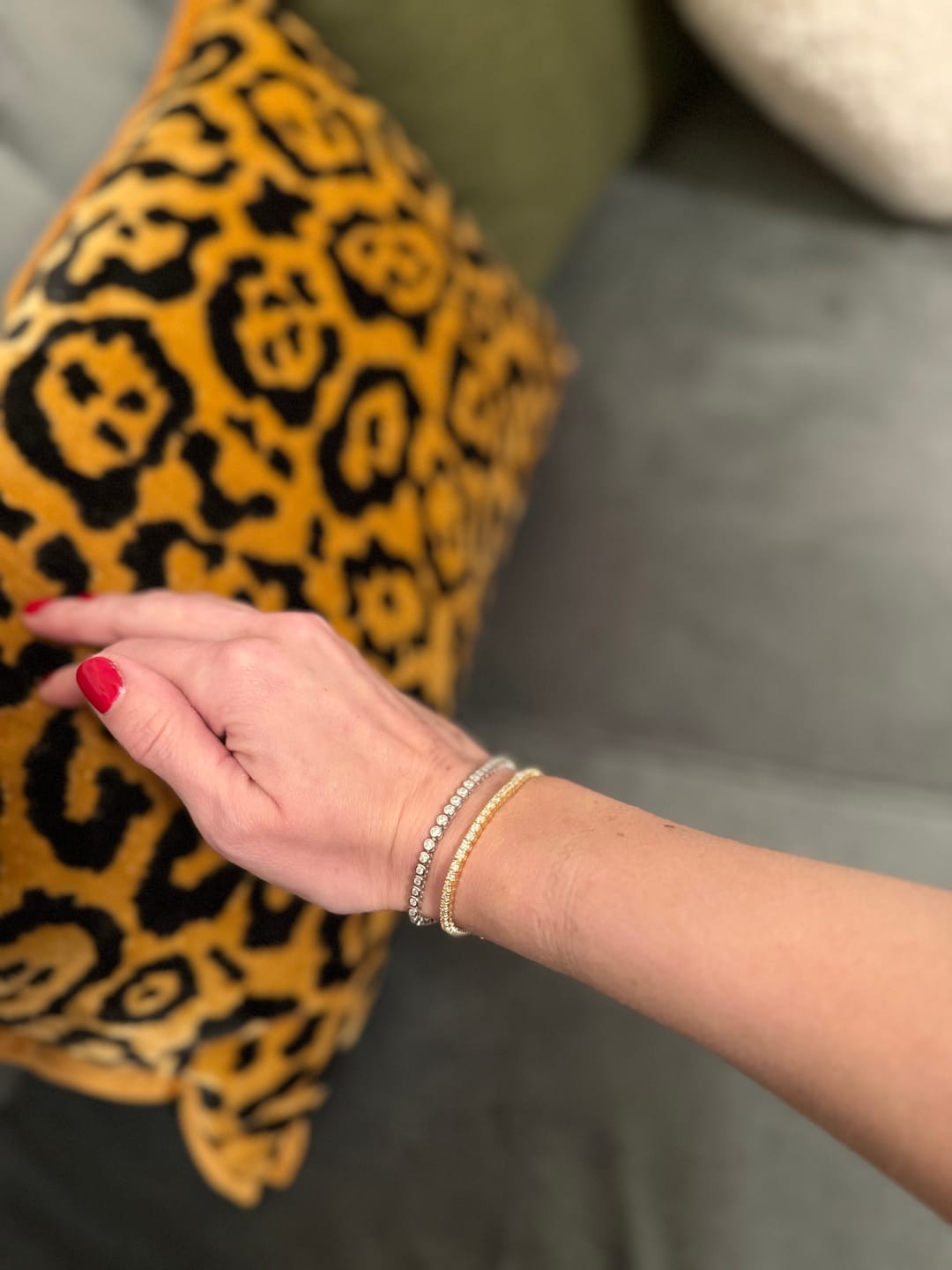 Customer photo review of Moissanite Tennis Bracelet 2mm