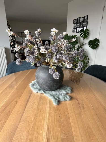 Fotorecensie van een klant over Zijden Kiku Bloemen - Blauwgrijs