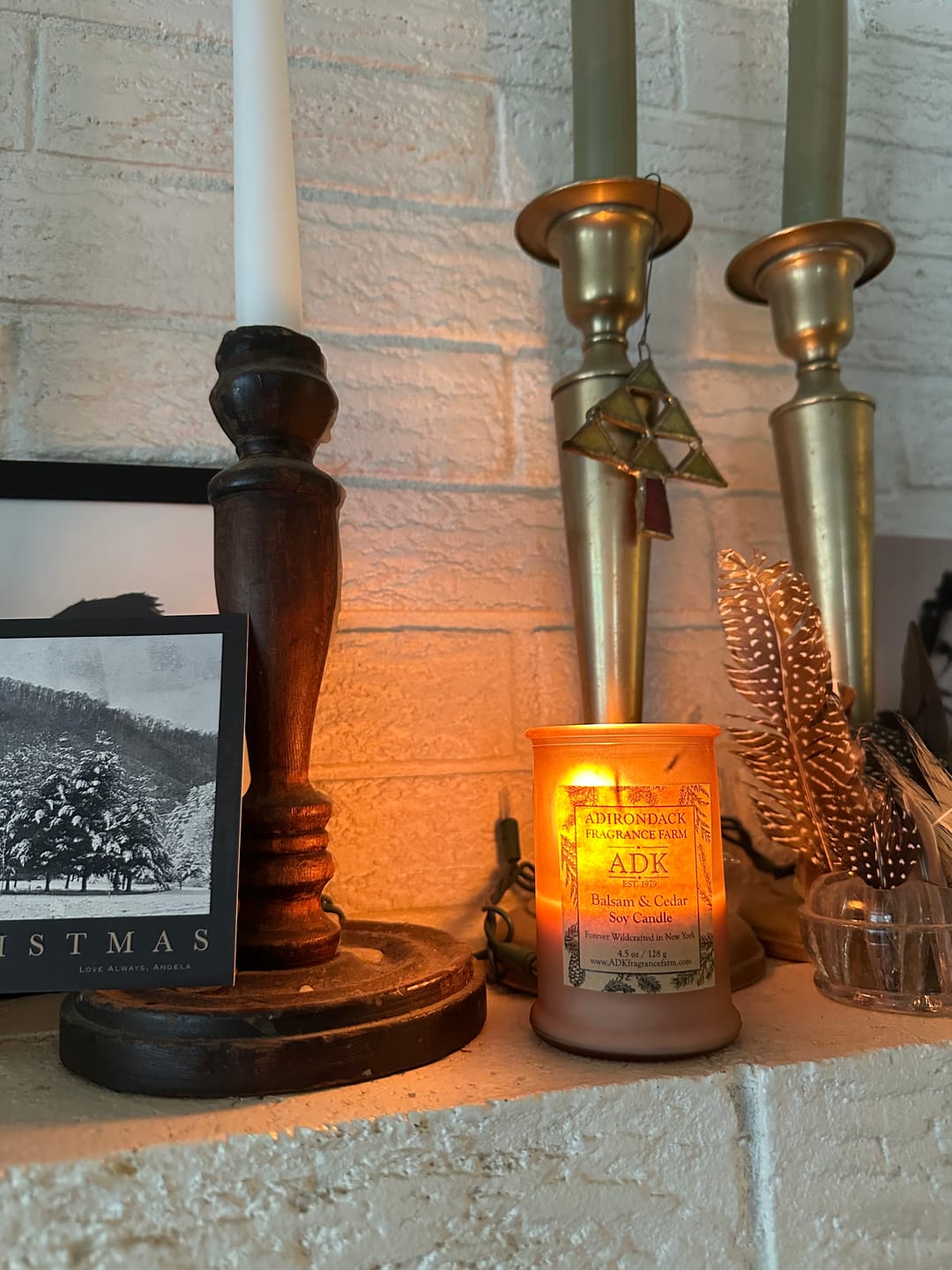 Customer photo review of Balsam & Cedar Candle